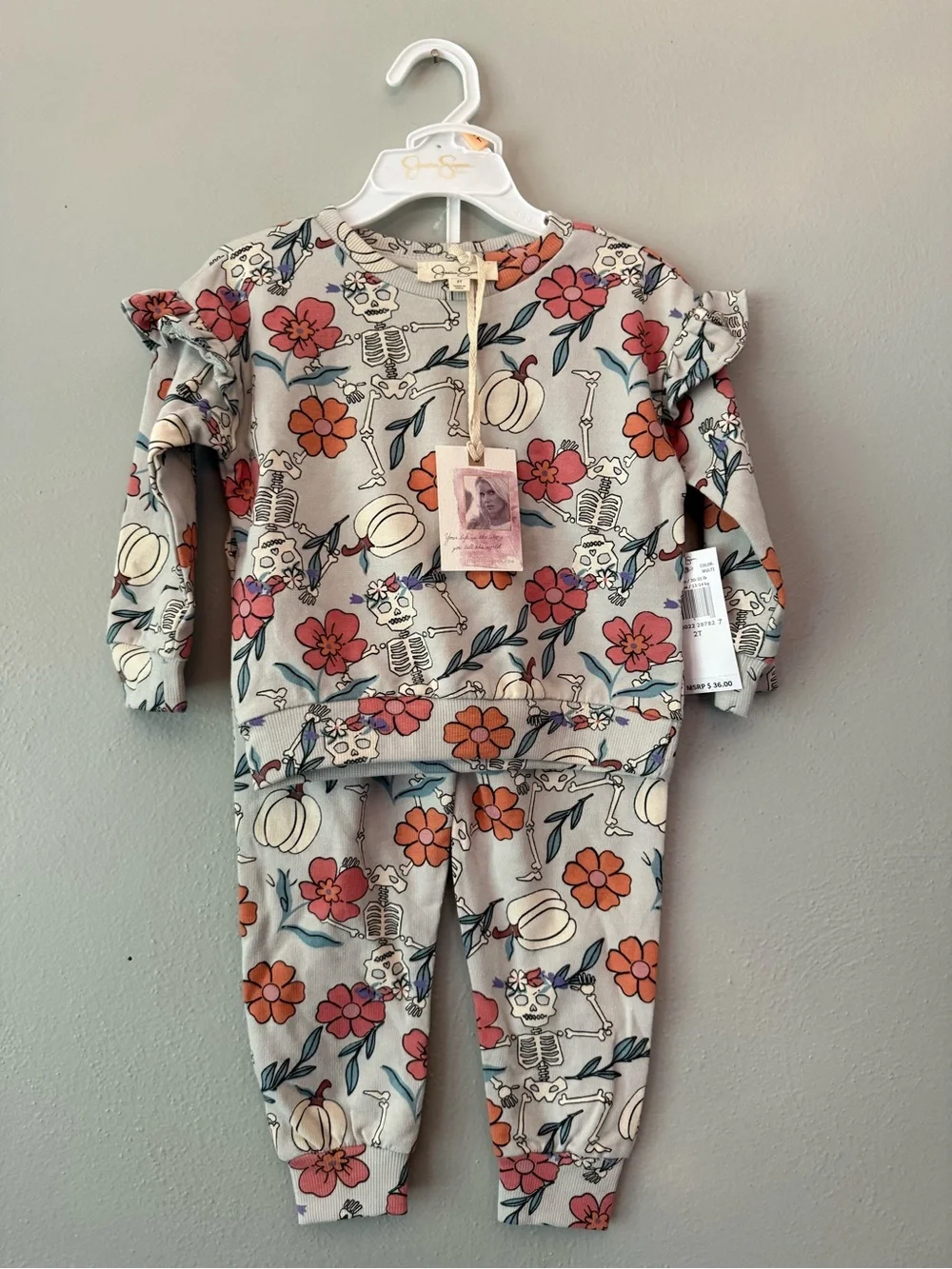 Jessica Simpson Floral Fall Outfit 2T